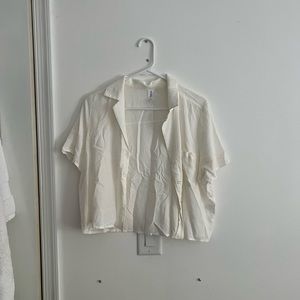Abound Ivory Button Short Sleeve